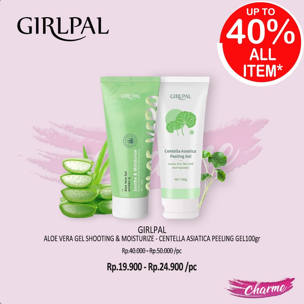 (READY &amp; ORI) GIRLPAL Aloe Vera Gel Soothing &amp; Moisturize Centella Asiatica Peeling Gel