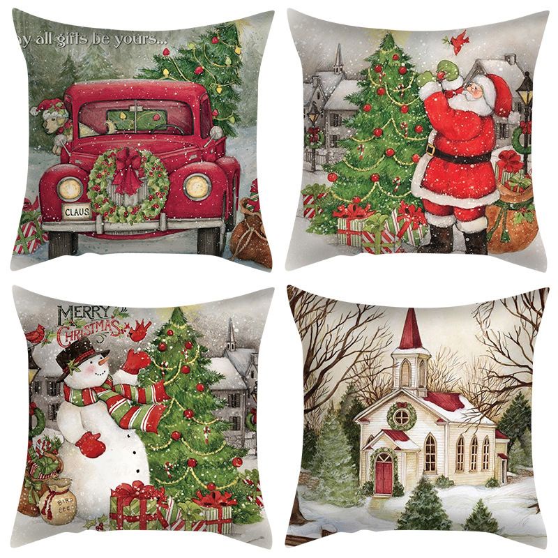 Sarung Bantal Natal / Sarung Bantal Sofa Nuansa Natal / Christmas Pillow Case / Dekorasi Natal 5
