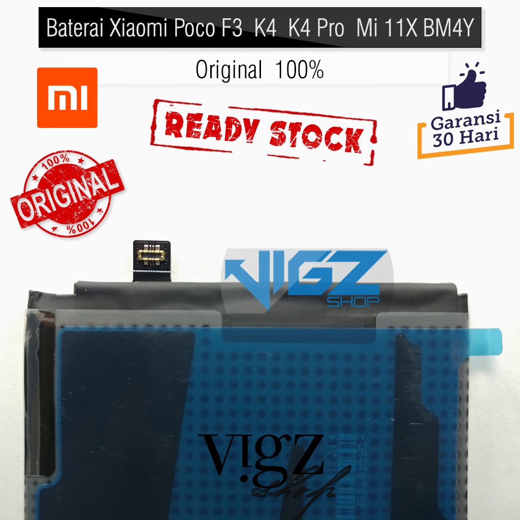 Baterai Xiaomi Poco F3 / F3 Pro / K40 / K40 Pro / Mi 11X BM4Y Original 100%
