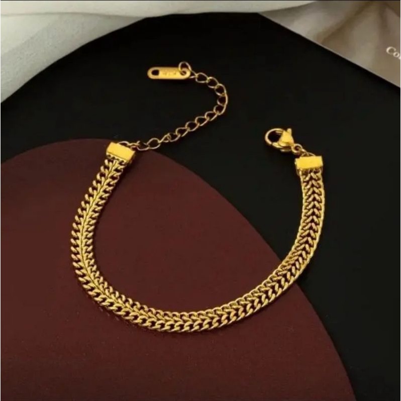 Set Gelang & Kalung Sisik Lipan / Anti Luntur dan Karat