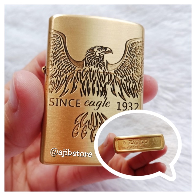 ZIPPO MATE GOLD MOTIF EAGLE LIMITED EDITION