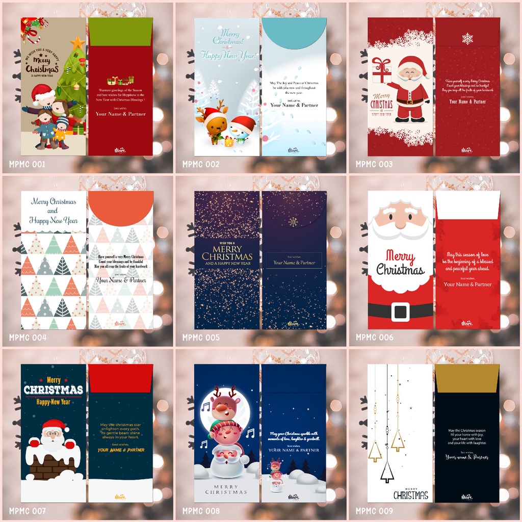 

Custom Angpao Christmas | Angpau Natal | Amplop Uang Sumbangan | THR (MPMC Collection 1)