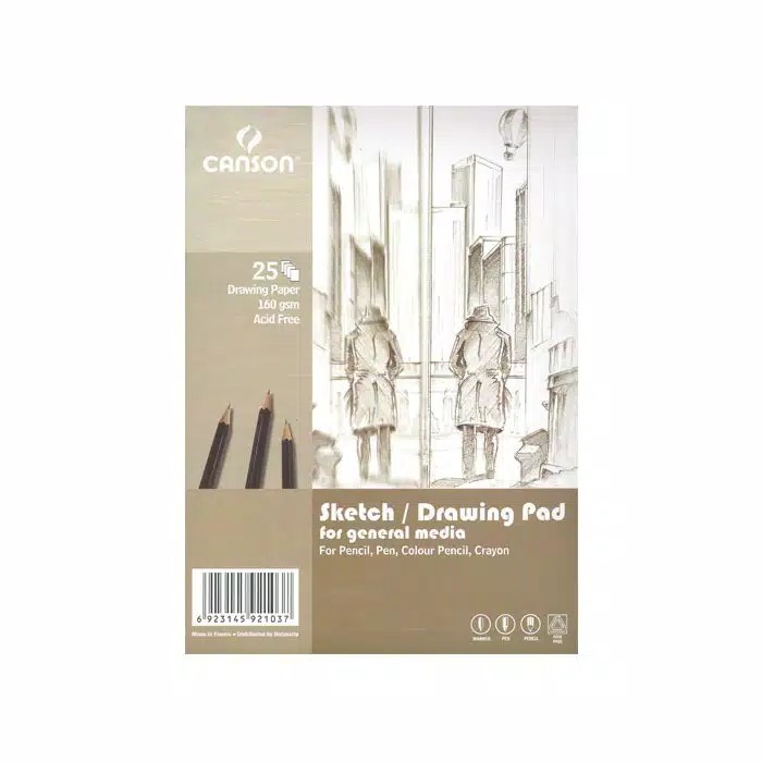 

Gaya Canson Sketch / Drawing Pad A3 160Gsm Berkualitas