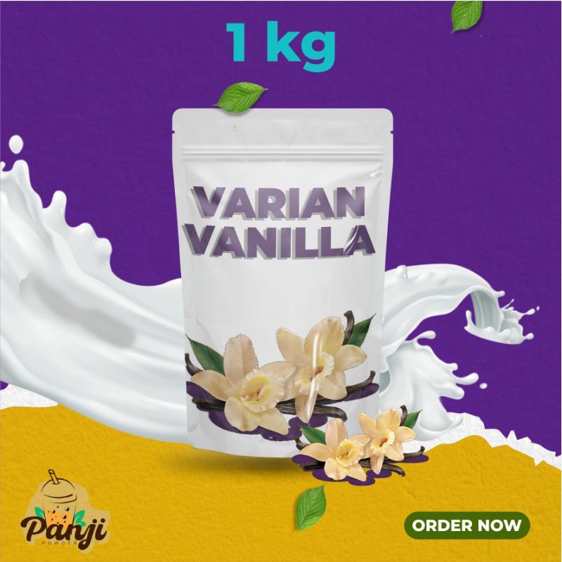 bubuk minuman aneka rasa vanilla 1kg serbuk minuman aneka rasa vanilla blue bubuk minuman kekinian bubuk minuman rasa vanilla