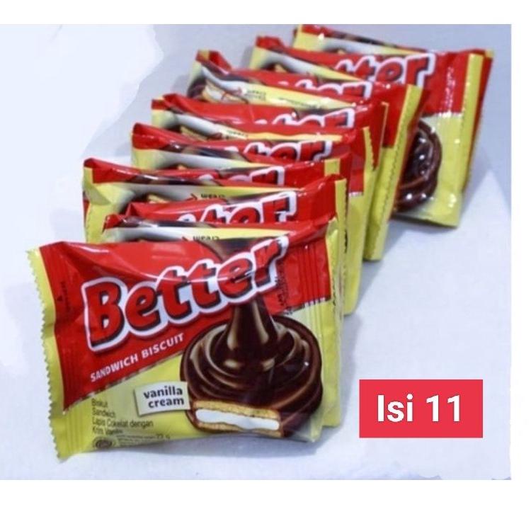 

TRXFf4F9--Better Sandwich Biskuit 22gr 1 pak isi 11 / Roma Better