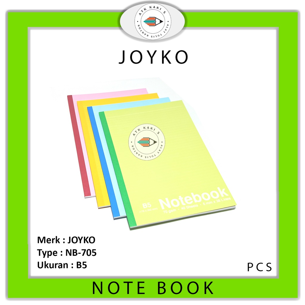 

JOYKO - Buku Catatan B5 Notebook NB-705 - PCS
