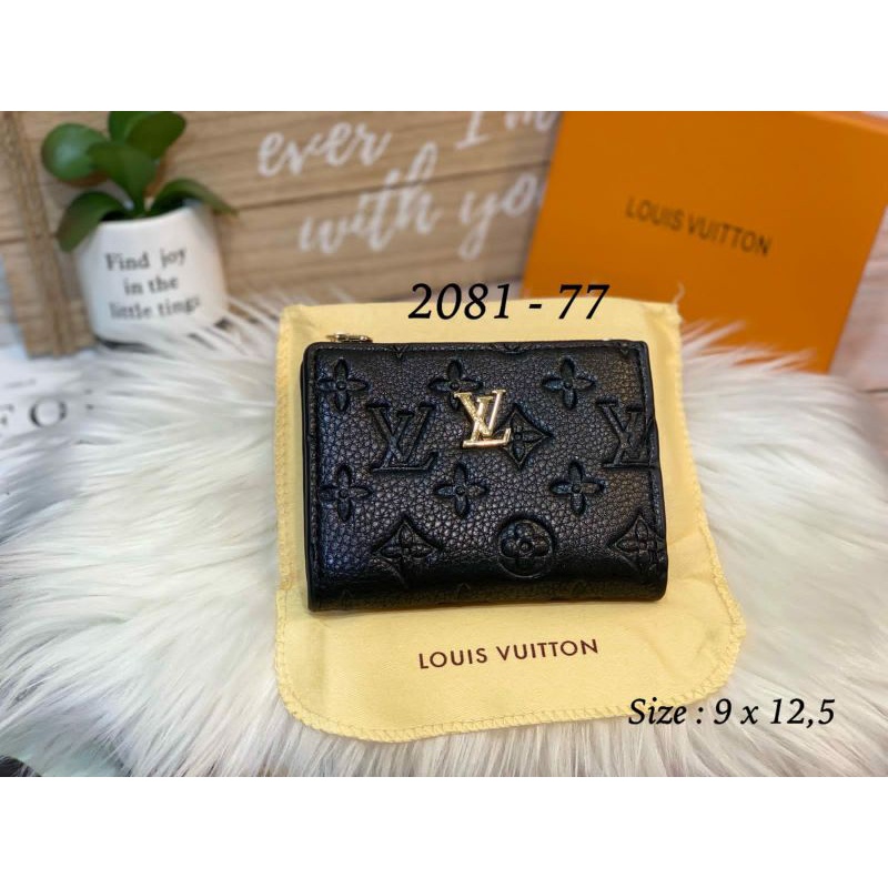 Dompet Lipat LV 2081 Mini Kombi Zipper New Motif Winter Free Box Importt Semprem