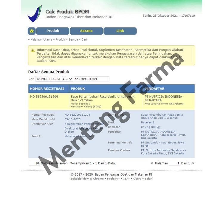 Bebelac 3 Vanila Susu Pertumbuhan Bubuk 800 Gr