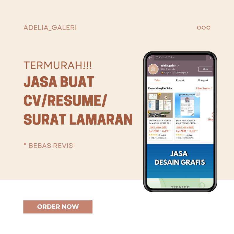 JASA BUAT CV SURAT LAMARAN KERJA MURAH DAN CEPAT