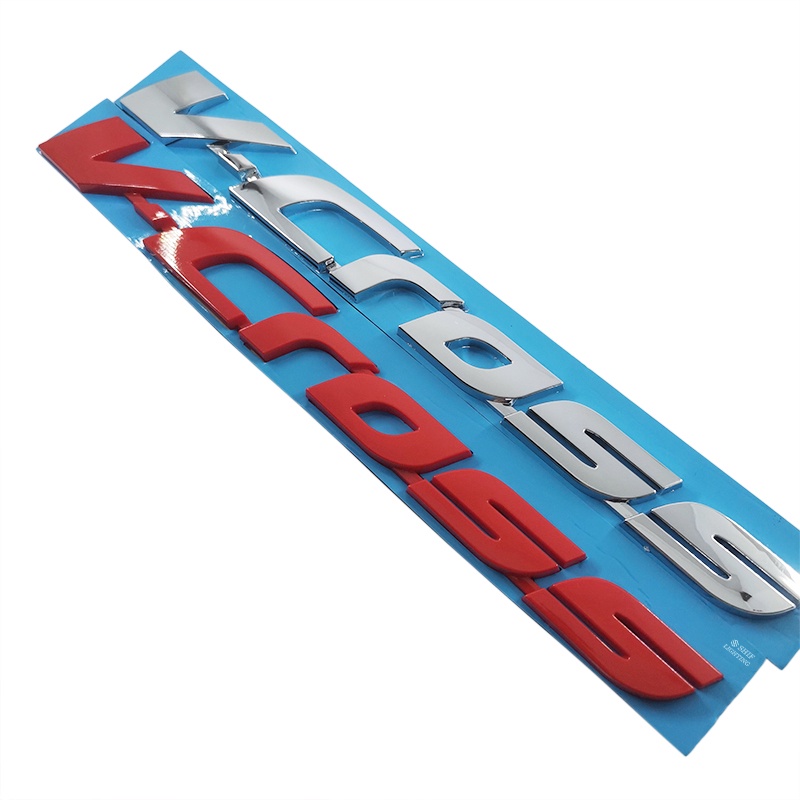 1pc Stiker Emblem / Badge V-CROSS Bahan ABS Untuk Bagasi Belakang Mobil ISUZU