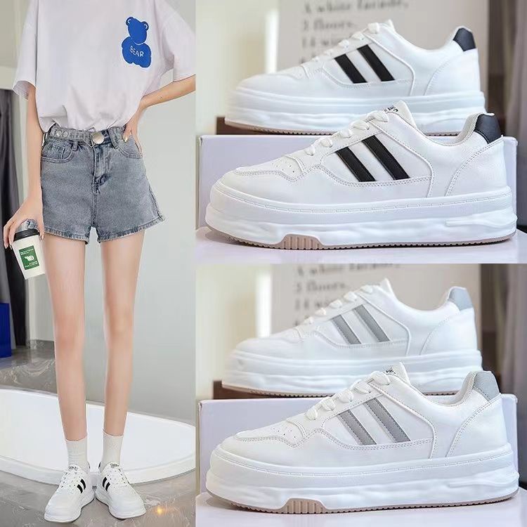 Free BOX Sepatu Sneaker Putih Wanita Import Premium Quality Sepatu Olahraga Sepatu Casual Sneakers Wanita Sport Shoes NS508