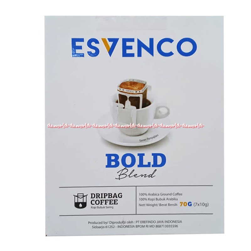 Esvenco Bold Blend 70gr Kopi Bubuk Dengan Saringan Kopi Instan Kopi Hitam dengan Saringan Esfenco Bold Filter Coffee Kopi Dengan Saringan 7 Filter