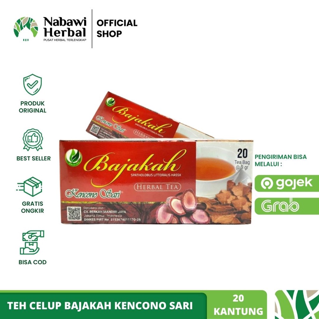 

Teh Celup Bajakah Kencono Sari 20 Kantung