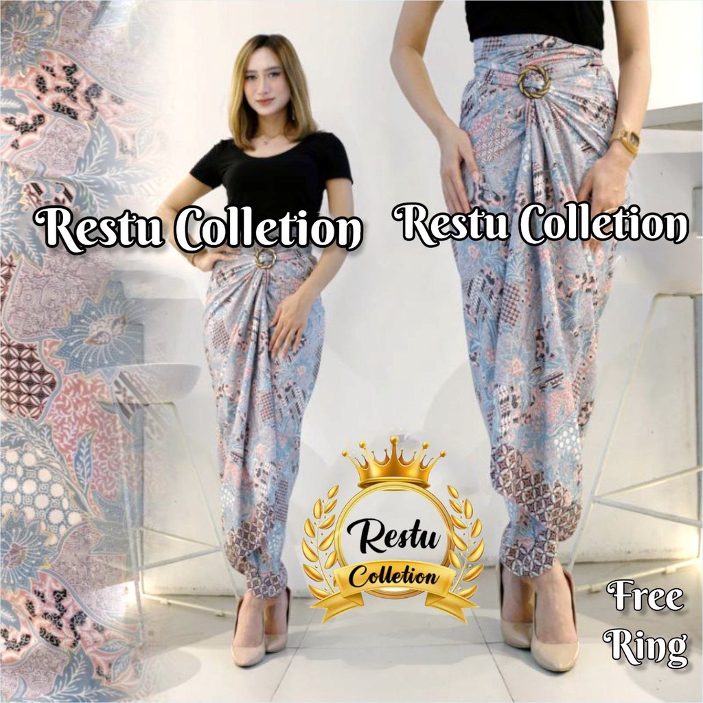 Rok Lilit Warp Skirt Serut Songket Jumputan Batik Panjang Wanita Bawahan Kebaya Kondangan Nikahan Wisuda Modern Tunangan Cewek Bahan Sutra HQ Premium All Size Bestseller