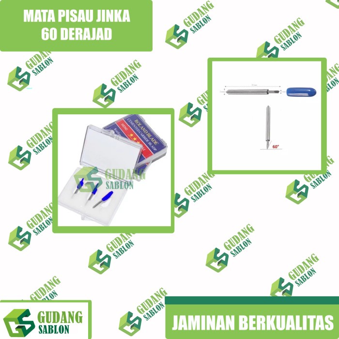 

Trendi Mata Pisau Mesin Cutting Jinka Roland Blade 60 Derajat Special Price Promo