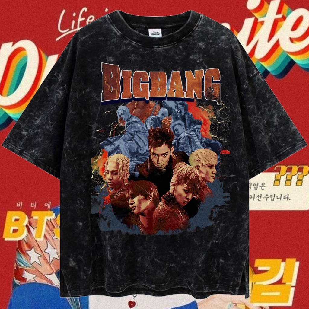 LASTHOPE 'BTS' OVERSIZE WASHING TSHIRT / KAOS ATASAN TSHIRT TEE WASHING ACID WASHED STONEWASH OVERSI