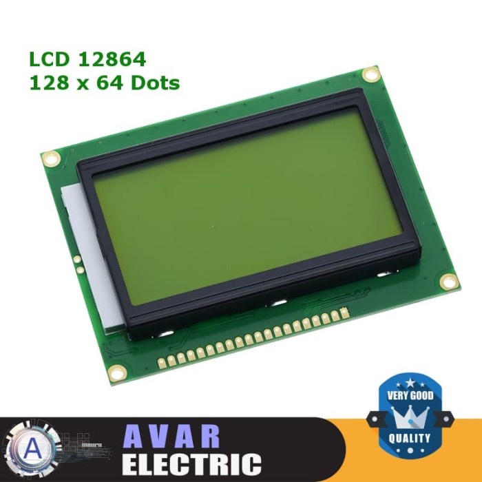 Lcd 12864 Green Screen 128 X 64 Dots Arduino