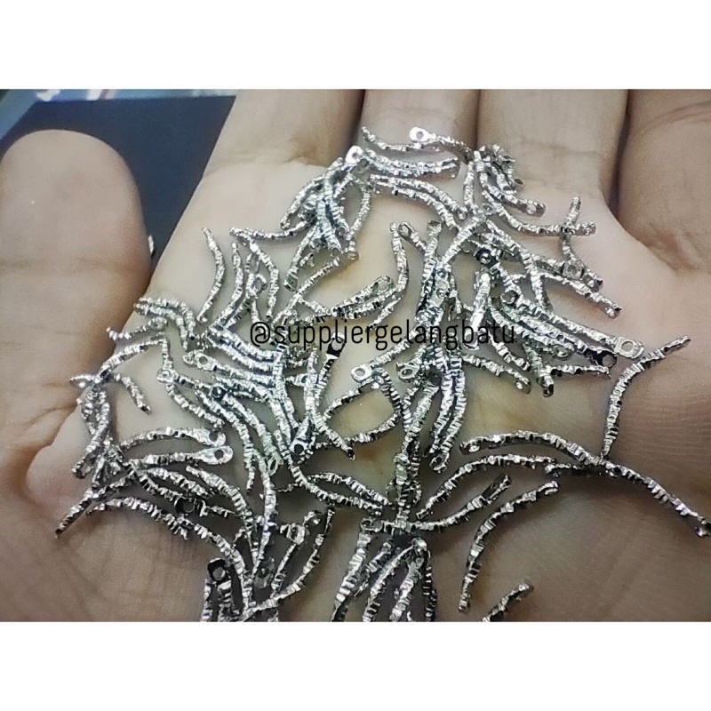 connector butterfly kupu Pipa Lilit / Ulir isi 500 pcs DIY Bahan Gelang Kalung Strap Mask ceko
