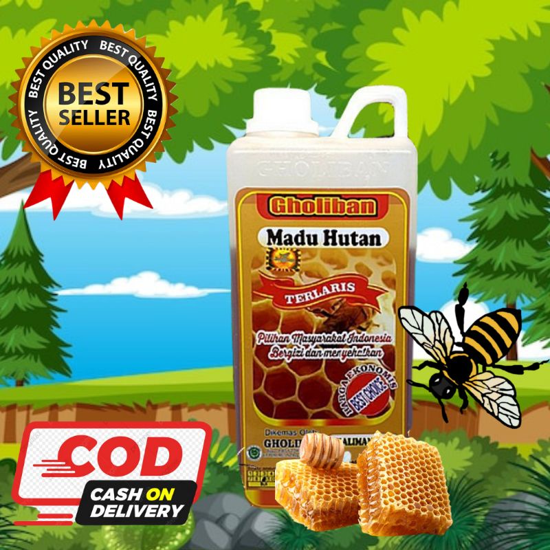 Madu Murni Herbal Asli Original Hutan Kalimantan Gholiban 1 kg BPOM