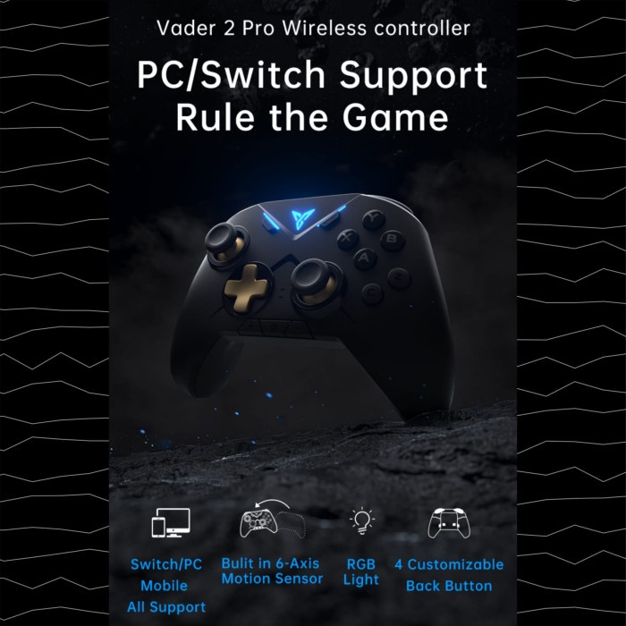 [Aksesoris / Acc] Flydigi Vader 2 Pro Gamepad Android Pc And Nintendo Switch With Rgb Console / Pc /