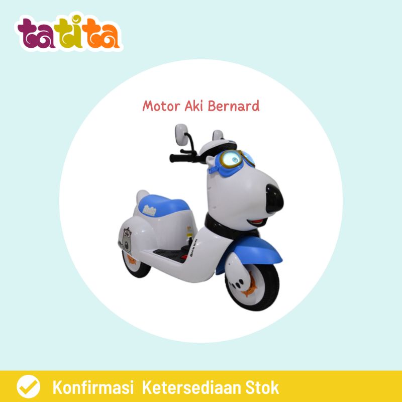 Sewa Mainan Aki Anak Termurah Motor Aki Bernard (Biru)