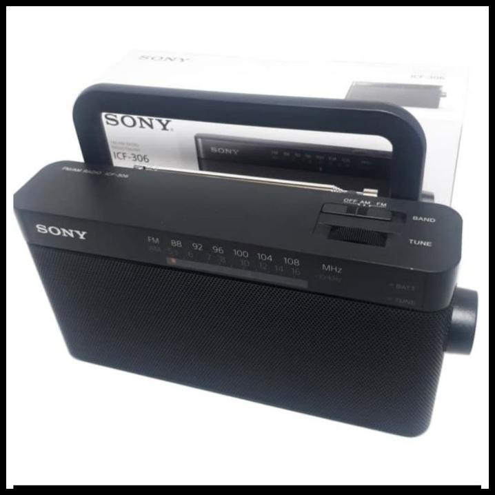 Jual Radio Portable Sony Icf 306 Radio Fm Am Hitam | Shopee Indonesia