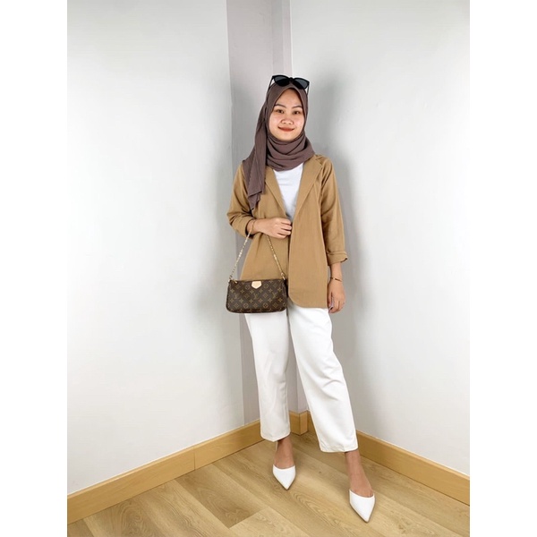 Fun Blazer I Baju Blazer Wanita Kekinian I Jaket Blazer Wanita I Outer Blazer Panjang I Blazer Panja