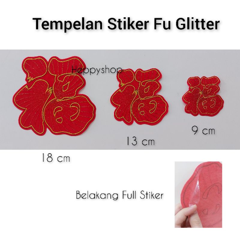 

Tempelan Stiker Fu Glitter