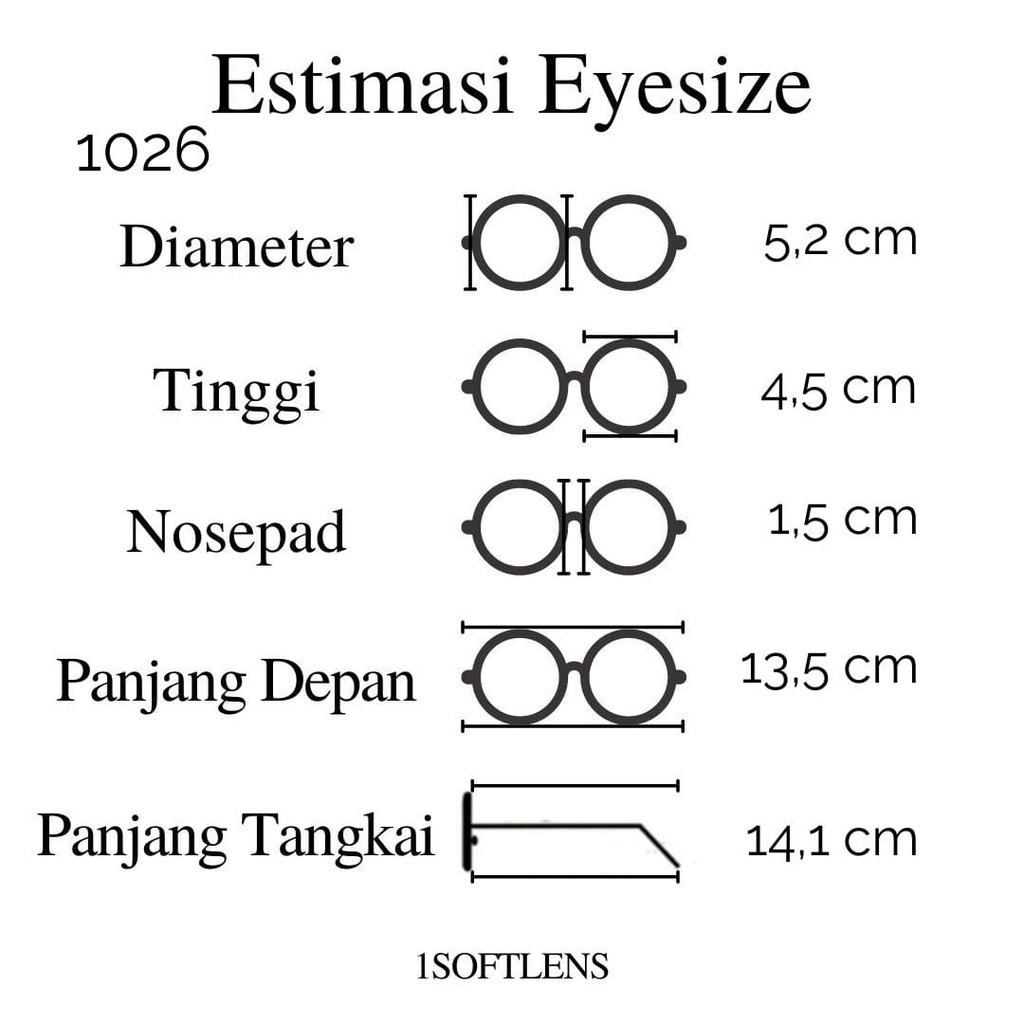 PAKET KACAMATA FRAME + LENSA TYPE 1026