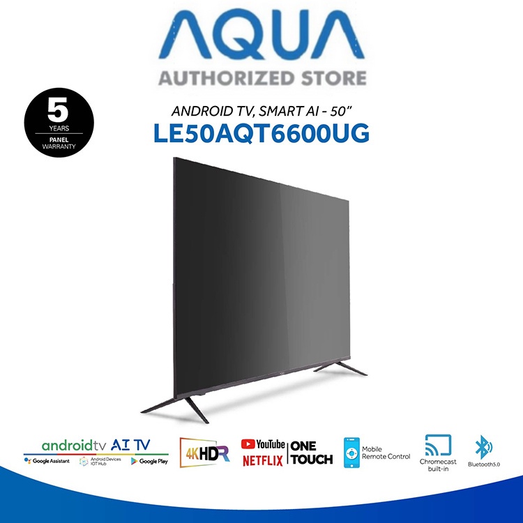 AQUA JAPAN LE50AQT6600 Android SMART TV 50 Inch Full HD Chromecast