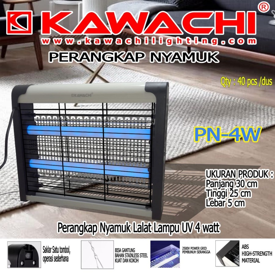 Insect Killer Perangkap Nyamuk Lalat Serangga UV Ampuh Praktis PN-4W