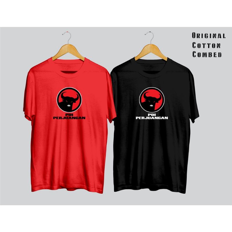 KAOS/TSHIRT LOGO BANTENG/PDI PERJUANGAN SIMPLE KEREN DAN TERMURAH