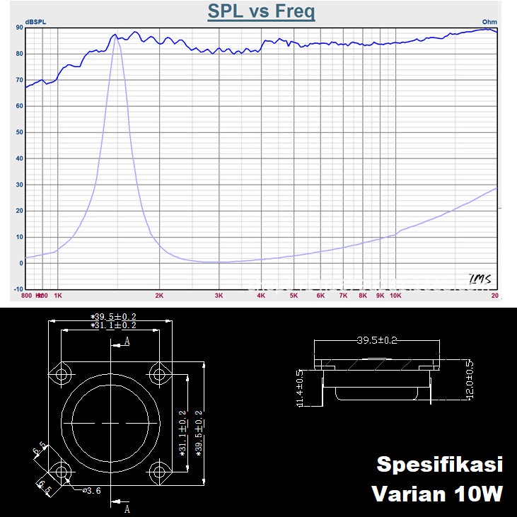 Speaker Tweeter HiFi Fever High Quality Sound Clear Suara Treble Halus