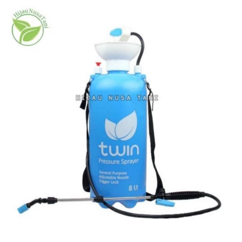 Sprayer TWIN 8 liter - Semprotan Alat Penyemprot Pompa Air Pressure Sprayer Misty Insektisida Pupuk Pestisida Pest Control