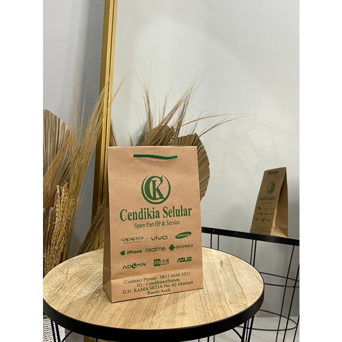 

Paper Bag Coklat Custom Logo / Paperbag Costum Olshop / GOODIE BAG COSTUM / Tas Souvenir Bebas Costum Logo Dan Nama