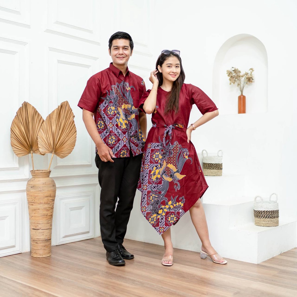 baju batik couple pasangan 2022 terbaru / Dress Couple Pasangan Terkini