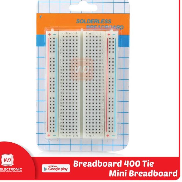 Kilat Hemat--BREADBOARD 400 POINT PROJECT BOARD 400 TITIK BREADBOARD KECIL MINI