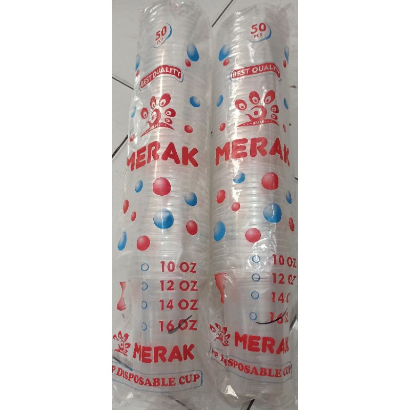 DISKON GELAS CUP PLASTIK uk 12oz 16oz 22oz gelas Boba, Thai Tea, Es jus /Juice Buah gelas bening gel