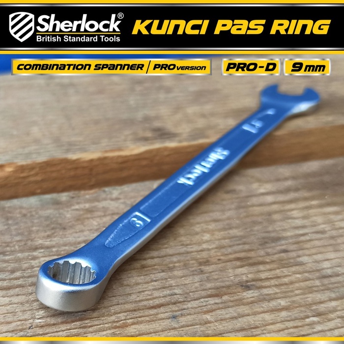 Kunci Pas Ring uk. 9 mm Original Sherlock (Pro-D Series) (1 Pcs)