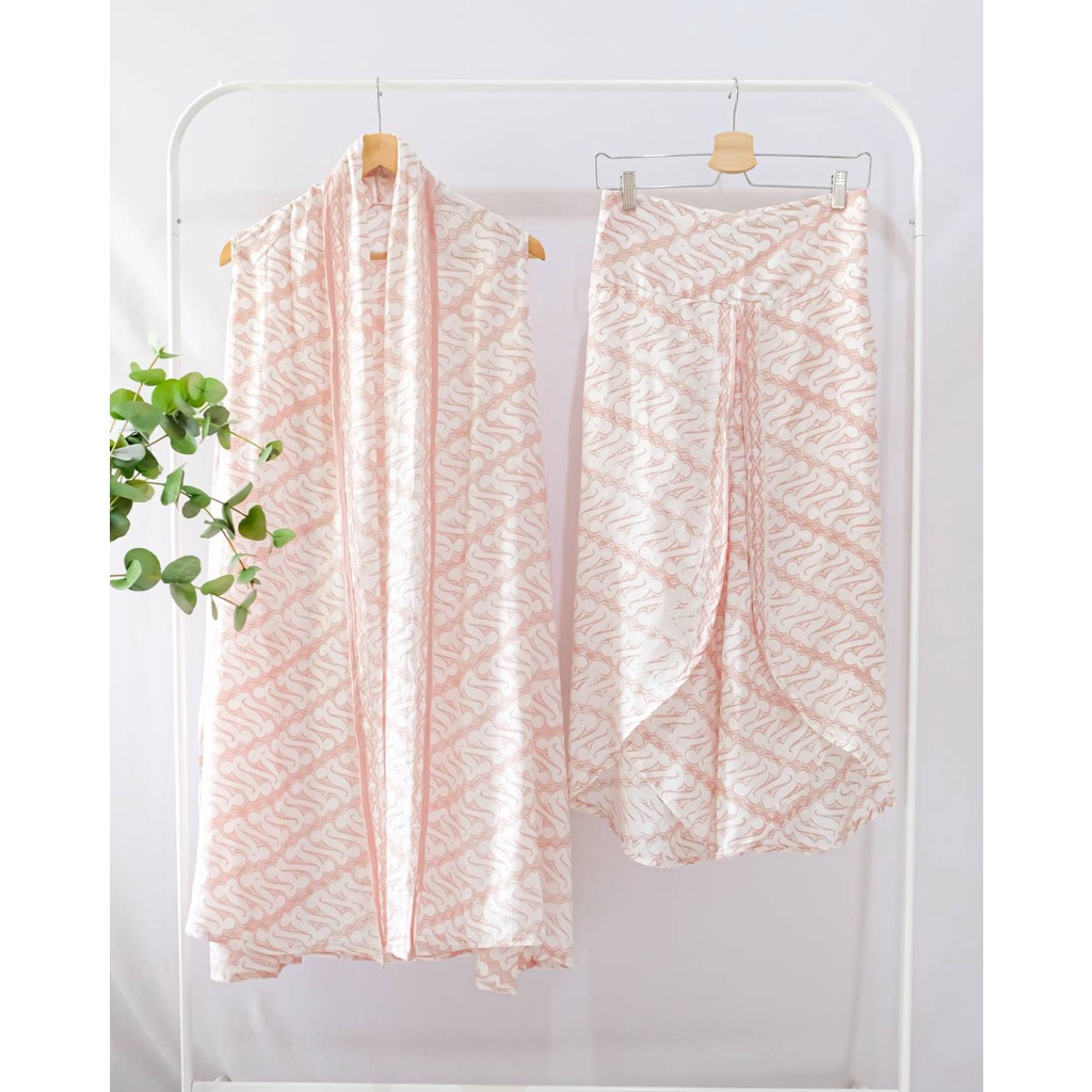 ONESET TANPA LENGAN SETELAN BATIK BAWAHAN OUTER TANPA LENGAN KULOT CASUAL CARDIGAN TANPA LENGAN WANI