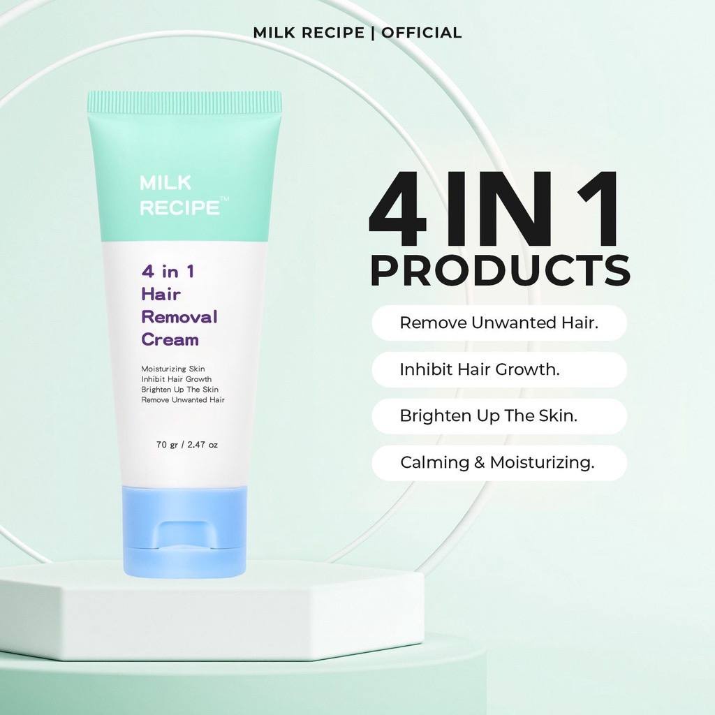 [MS] MILK RECIPE Hair removal cream/ wxing / wax /penghilang bulu bpom