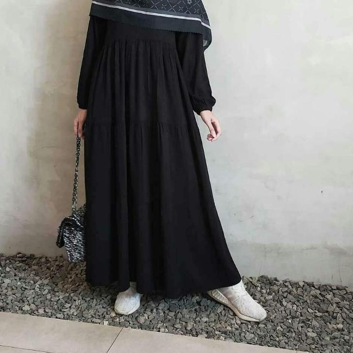 Terbaik GAMIS BASIC  / GAMIS RAYON POLOS / GAMIS PLAIN SUSUN / GAMIS CANDA / GAMIS HITAM POLOS