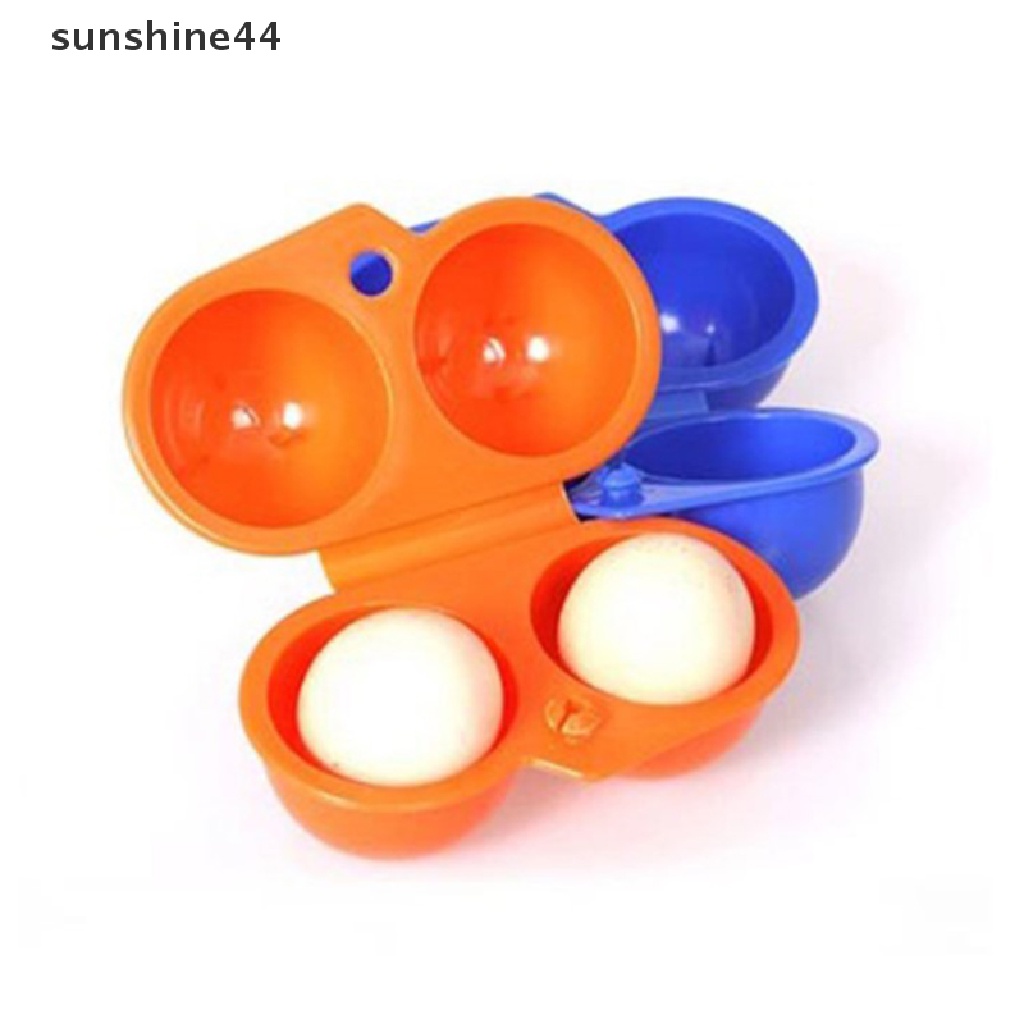 Sunshine Kotak Penyimpanan Telur Portable Bahan Plastik Untuk Outdoor / Camping