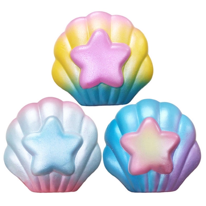 Promo PROMO LICENSED SQUISHY Yumiibear Merman Sea Shell ( PENYOK ) squishy