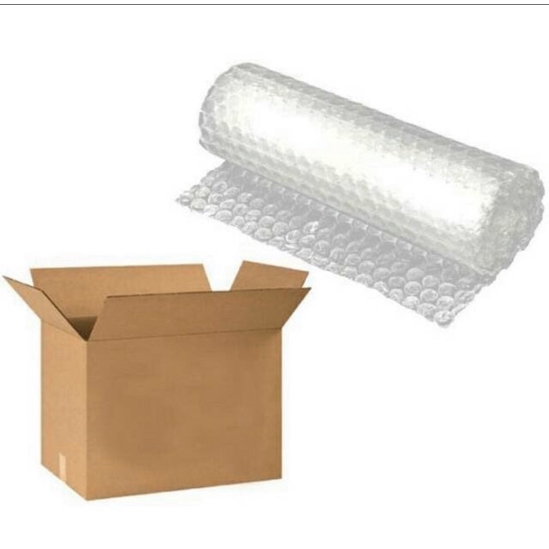 

Tambahan packing extra bubble wrap atau kardus