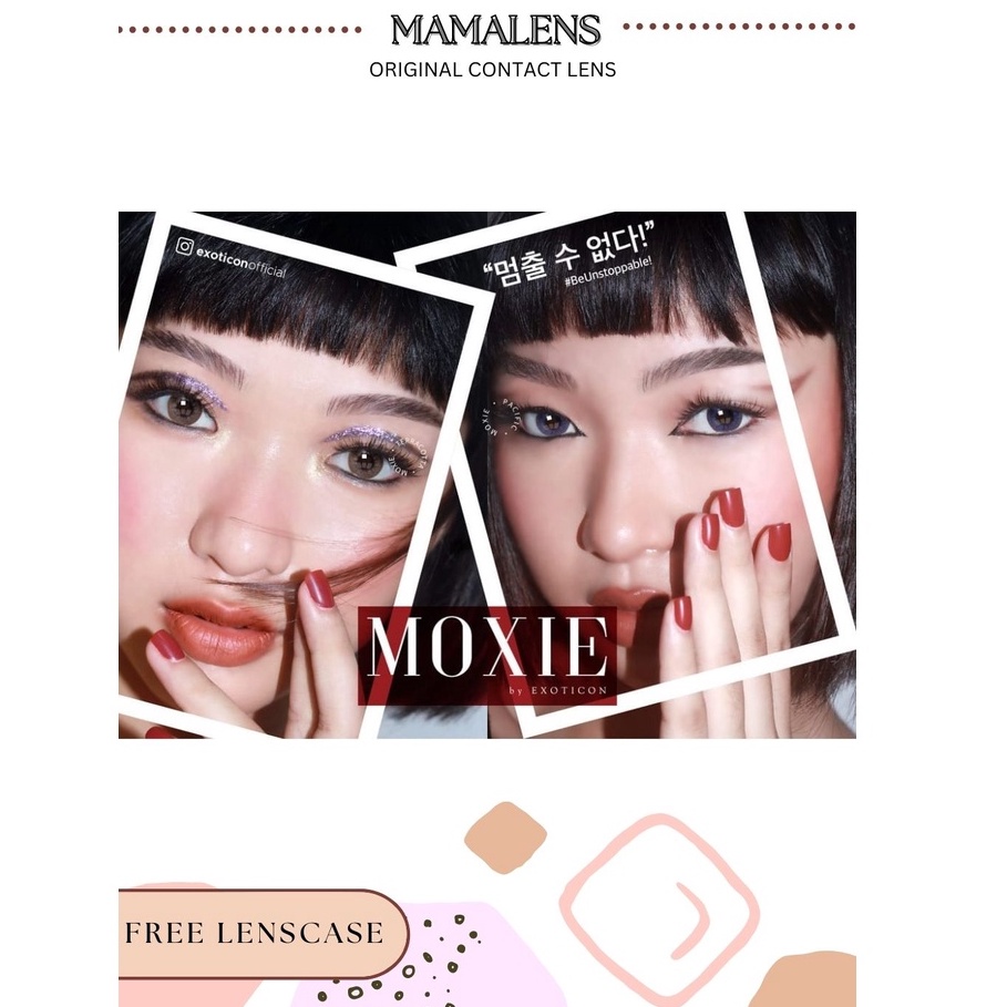 SOFTLENS X2 MOXIE DIA 14.5MM NORMAL &amp; MINUS -0.50 SD - 2.00 | FREE LENSCASE - MAMALENS