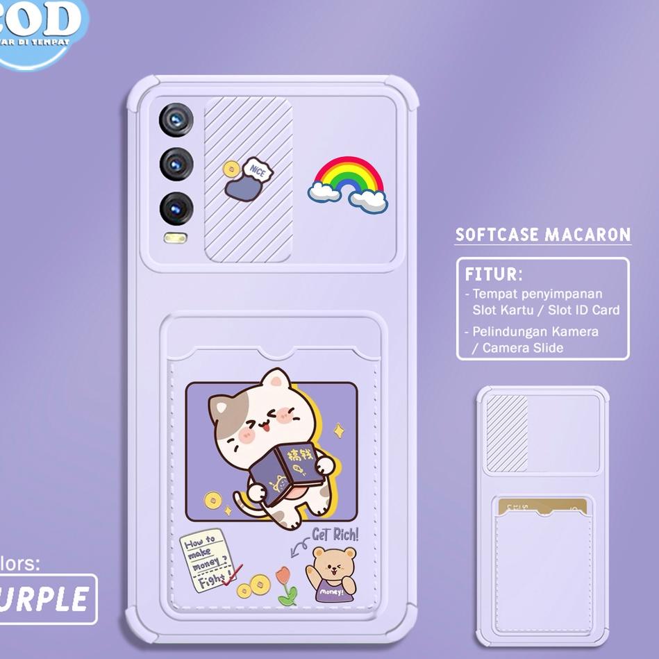 Terbaru Softcase Slide Card VIVO Y20 Y12S Y20SG Y20S Y15 Y12 Y17 MOTIF SS69 CASING HP PELINDUNG KAME
