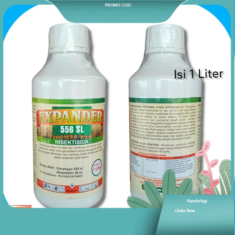 Promo EXPANDER 1 liter 556 sl insektisida kontak dimehipo abamektin untuk hama obat sundep dan weren
