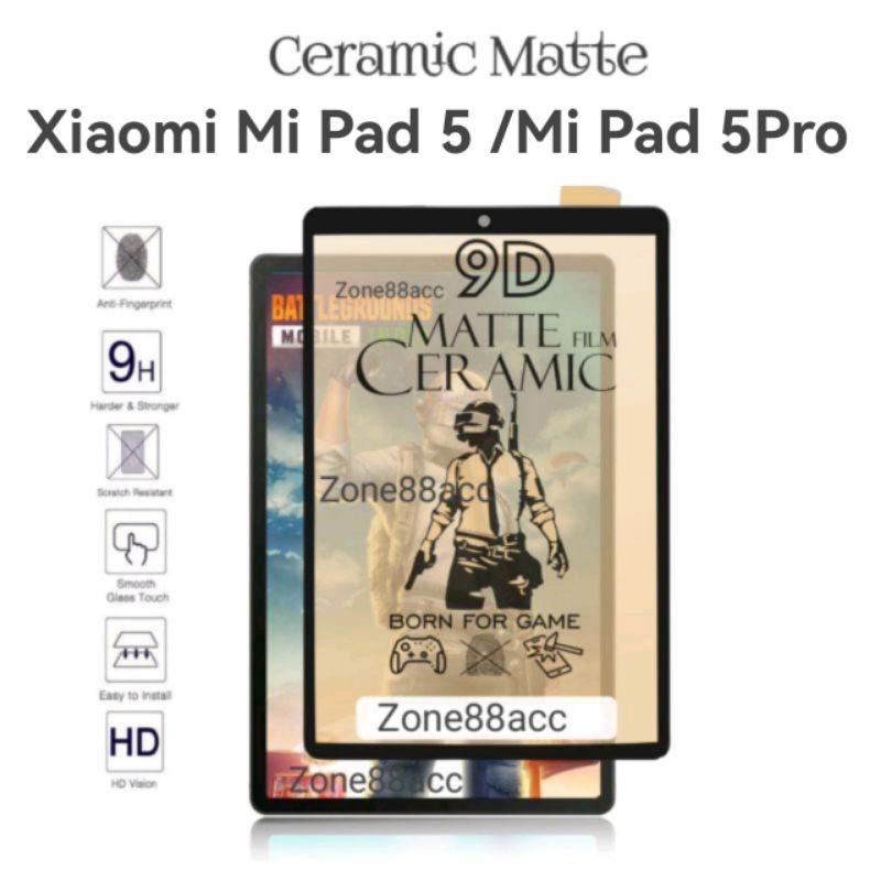 Tempered Ceramic Matte Xiaomi Mi Pad 5 5pro Anti Minyak Pelindung Layar tablet tab anti fingerprint