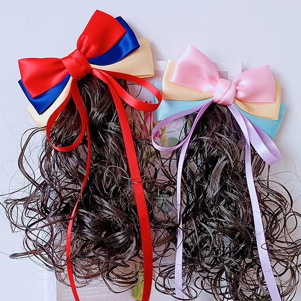 (Hello Girl)F162 Jepitan Wig Anak Motif Love Terbaru Gaya Korea Import